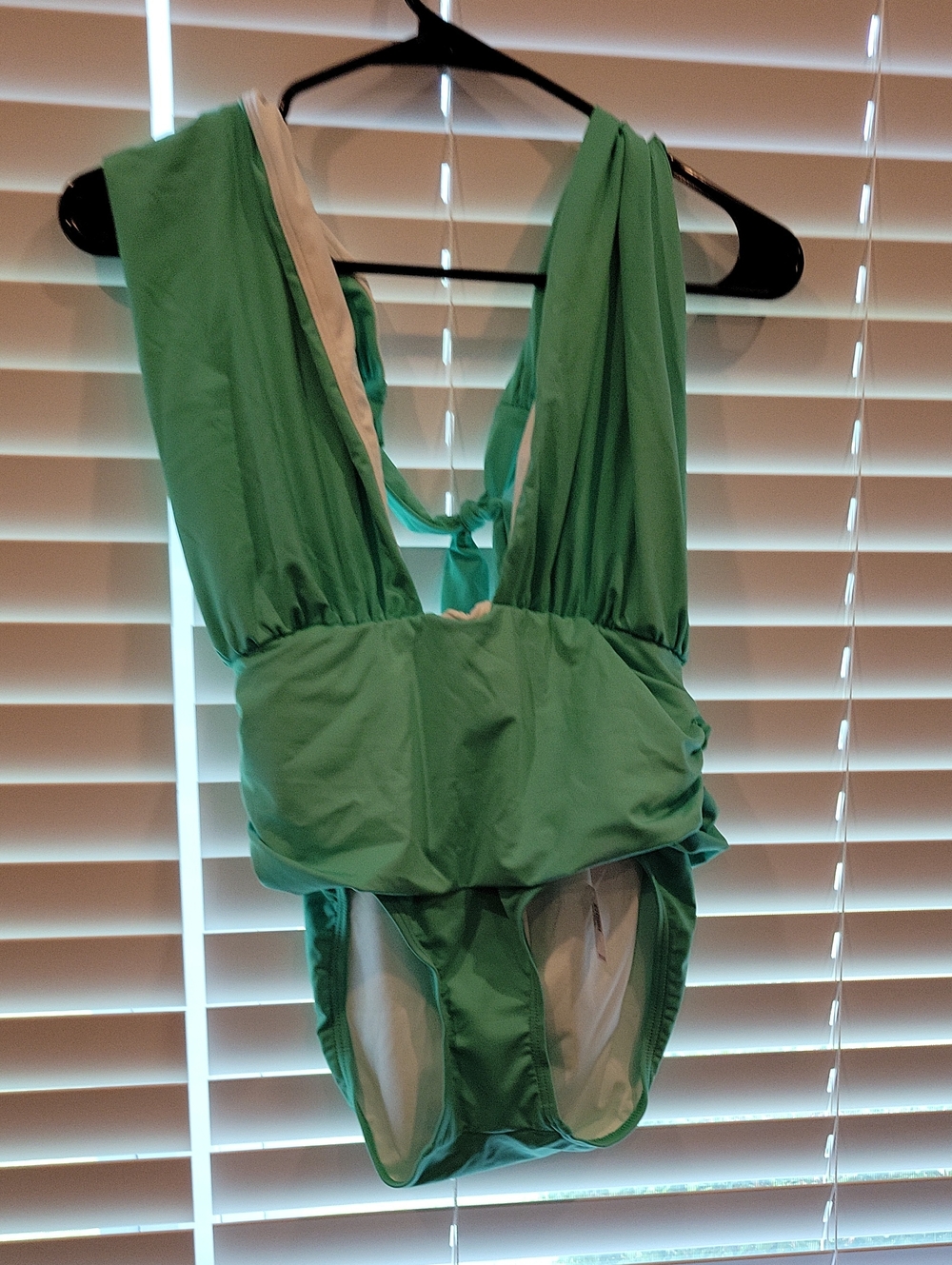 One-Piece Swimsuit in Mint Green - Classic Solid Style
